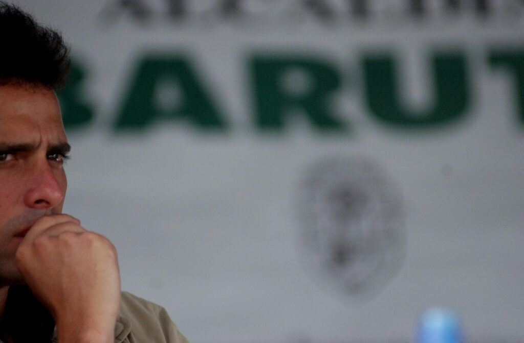 Henrique Capriles en el año 2002 cuando ejercía como Alcalde de Baruta
